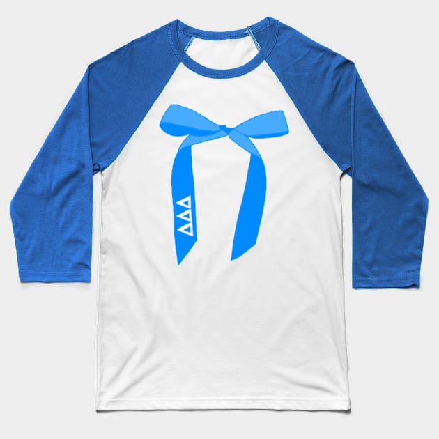 Tri Delta Bow Baseball T-Shirt by Biscuit25